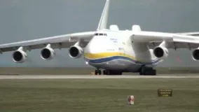 هواپیما آنتونوف در منچستر Antonov 225 Mriya Departs Manchester Airport