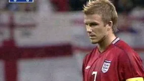 David Beckham  goal against Argentina world cup 2002