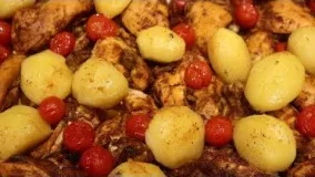 Delicious Chicken Leg Kebab/کباب ران مرغ