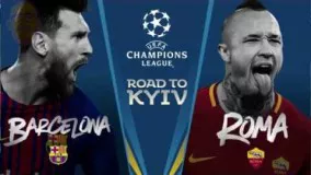 Parodia del Sorteo UEFA Barcelona-Roma
