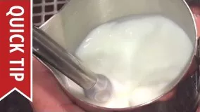تهیه فوم مخصوص کاپوچینو  با شیر