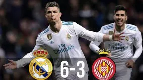بازی رئال خیرونا Real Madrid vs Girona 6-3 