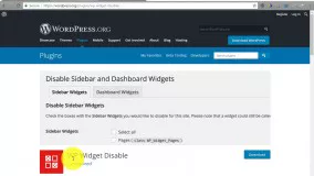 حذف ابزارک های اضافه در وردپرس با افزونه WP Widget Disable