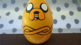 نقاشی سگ-نقاشی سگ روی تخم مرغ