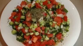 Easy Refreshing Salad/ Shirazi salad (Persian)سالاد شیرازی