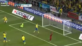 بازی سوئد و پرتغال با هتریک رونالدو