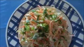 Cabbage and Carrots salad       سالاد کلم پیچ با هویج