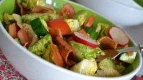 Salade fattouche/fattoush salad/سالاد فتوش لبنانی