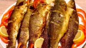 Sea  Bass Fried Fish/ ماهی سرخ کرده