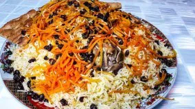 قابلی پلو - غذای افغانستان kabuli polo Afghanis food dishes