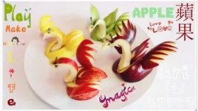 Art In Apples Show - برش سیب به شکل هنری