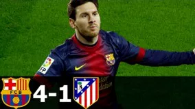 بازی خاطره انگیز FC Barcelona vs Atletico Madrid 4-1 )