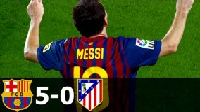 ویدیو خاطره انگیز FC Barcelona vs Atletico Madrid 5-0