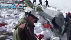 فیلم/ تصاویری از امدادرسانی در شانزدهمین روز پس از سقوط هواپیما