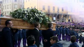 فیلم/ مراسم تشییع جنازه داویده آستوری، کاپیتان فیورنتینا