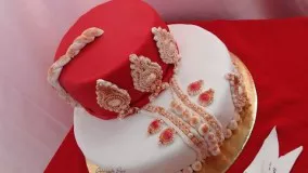 تزیین کیک به شکل لباس