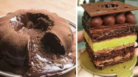تهیه و تزیین کیک شکلاتی 16