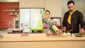 غذای رمضان-آموزش کوکوی دو رنگ خوشمزه و مجلسی -سفره افطار-افطار برای مهمان