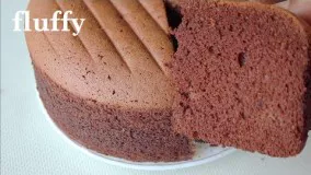 soft and light chocolate sponge cakeکیک اسفنجی شکلاتی