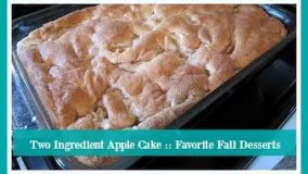 Two Ingredient Apple Cake :: کیک سیب