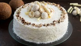 Almond Coconut Cake کیک نارگیل