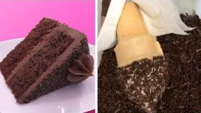 کیک شکلاتی و تزیین جذاب