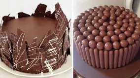کیک شکلاتی و تزیین جدید