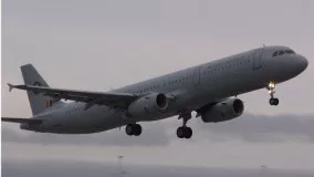 Belgian Air Force Airbus A321 - Takeoff & Landing