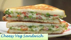 آشپزی مدرن-تهیه ساندویچ سبزیجات