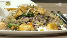 آشپزی آسان- تهیه غذای چینی خوراک سبزیجات با فیله مرغ