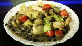  آشپزی آسان- خوراک مرغ با سبزی