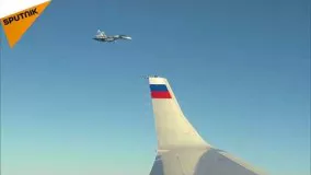محافظت جنگنده های روسیه از ولادیمیر پوتین