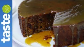 غذای رمضان-تهیه کیک خرما با پودینگ- بسیار لذیذ-شیرینی ماه رمضان