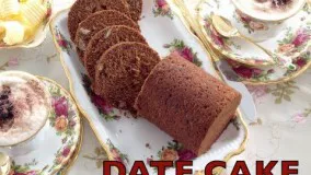 غذای رمضان-تهیه رولت کیک خرما-شیرینی ماه رمضان