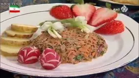 آشپزی مدرن-خوراک ماهی با خامه و لیمو به همراه سالاد تن