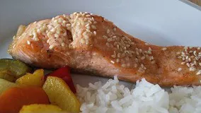 آشپزی ساده - آموزش پخت ساده و سریع ماهی سالمون در فر-کم کالری و لذیذ