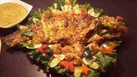 آشپزی ایرانی-کباب ماهی تنوری