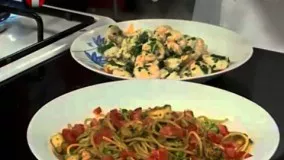 آشپزی مدرن- تهیه غذای ایتالیایی با میگو