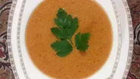 غذای افطار- سوپ خوشمزه گوجه و شير 