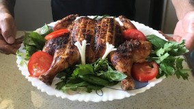 آشپزی ایرانی-آموزش خوشمزه ترين  مرغ دنيا (مرغ ذغالي) جوادجوادي 