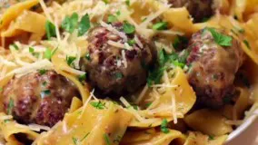 آموزش آشپزی-خوشمزه ترین پاستا با  گوشت قلقلی