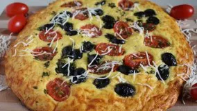 آشپزی مدرن - آموزش درست کردن املت به سبک پیتزا