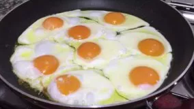 آشپزی ساده-تخم مرغ نيمرو 