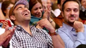 شوخی محسن تنابنده و احمد مهرانفر در کنسرت خنده حسن ریوندی