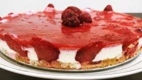 strawberry cheesecake recipe |no bake cheese cake| اسٹرابیری چیز کیک