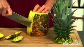 آشپزی مدرن-برش آناناس سریع و دقیق