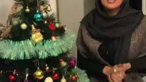 پاسخ پرستو صالحي به رضا رشيدپور برای درخت کریسمس