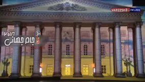 رقص نور بسیار جذاب بر روی دیوار سالن تئاتر بولشوی روسیه