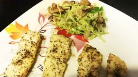 آشپزی آسان-تهیه ماهی سوخاری با قارچ
