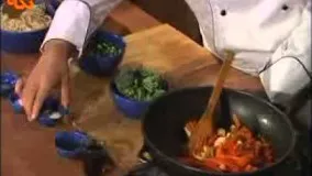 آشپزی آسان-خوراک ماکارونی با مرغ و قارچ